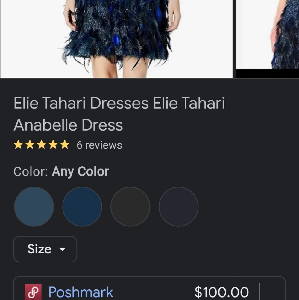 Elie Tahari, Blue And White Multiple Colored Dress - image 6